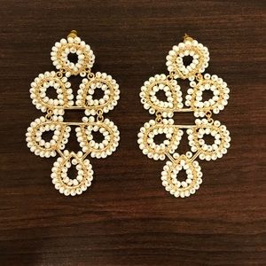 Lisi Lerch White Ginger Statement Earrings
